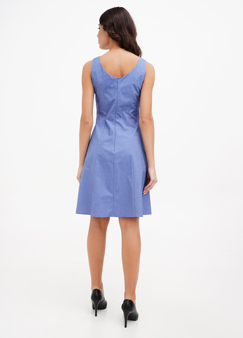 Темно-блакитна кежуал сукня Sassofono меланжева