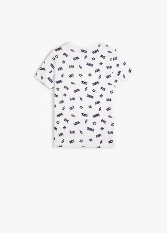 Белая летняя футболка KOTON