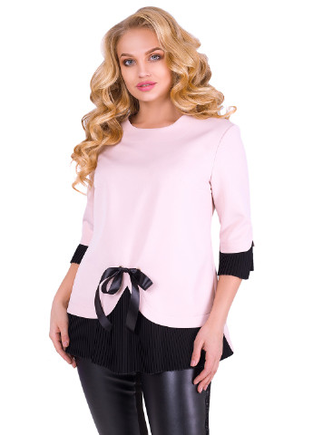Светло-розовая демисезонная блуза Luzana