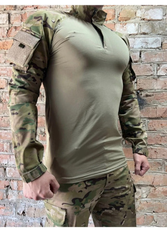 Оливковый (хаки) летний мужской армейский костюм мультикам для всу (зсу) tactical тактическая форма убакс и брюки турция xxl 7285 Power