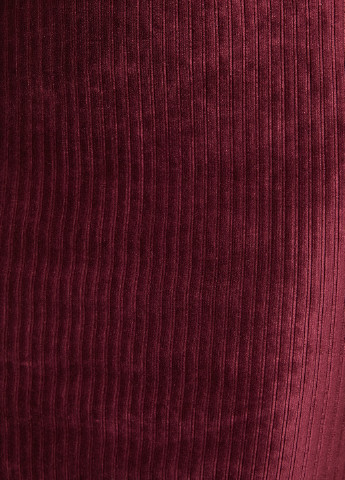 Бордовая кэжуал однотонная юбка KOTON