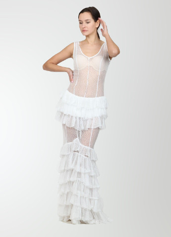 Білий вечірня плаття, сукня Enna Levoni однотонна