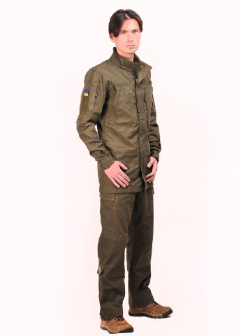 Оливковый демисезонный костюм (куртка, брюки) брючный Nation Gear