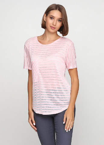 Розовая летняя футболка Karen by Simonsen