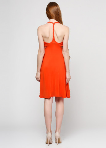 Оранжевое коктейльное платье Phard однотонное