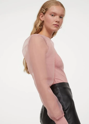Розовая блуза H&M