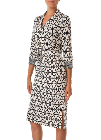 Комбінована кежуал плаття, сукня Oui з абстрактним візерунком