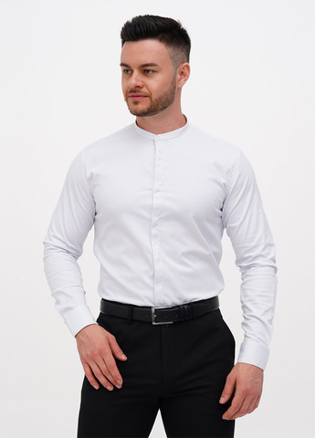 Белая кэжуал рубашка в горошек Trend Collection