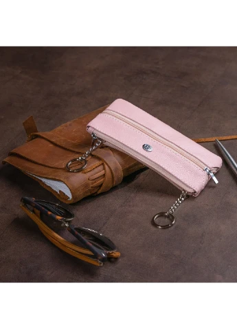 Жіночий шкіряний гаманець-ключниця 15,5х7х0,5 см st leather (229459498)