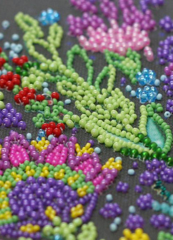 Набор для вышивки бисером на натуральном художественном холсте "Чашка со счастьем" Абрис Арт AB-842 Abris Art (255337304)