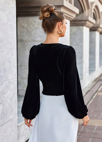 Чёрная блуза SHEIN