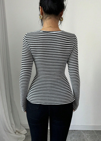 Чорно-біла блуза SHEIN