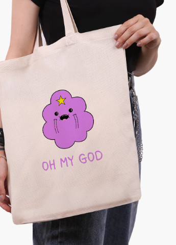 Еко сумка шоппер біла Принцеса бубльгум Час Пригод (Adventure Time) (9227-1575-WT) екосумка шопер 41*35 см MobiPrint (216642216)