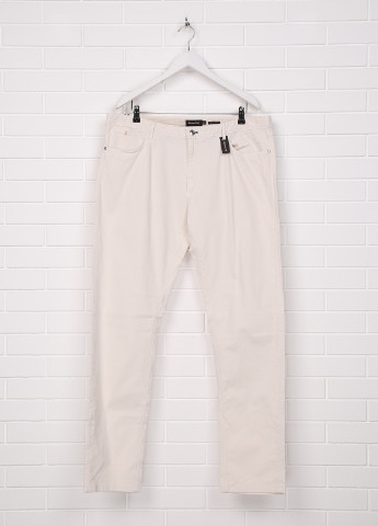 Молочные кэжуал летние прямые брюки Massimo Dutti