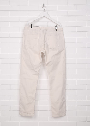 Молочные кэжуал летние прямые брюки Massimo Dutti