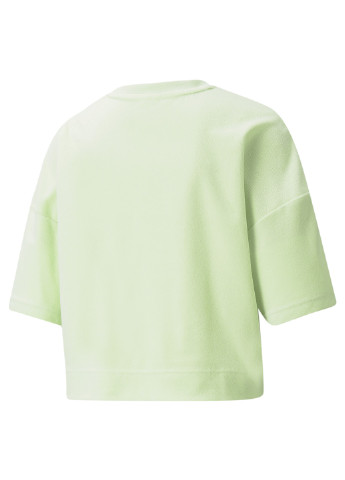 Зелена всесезон футболка classics towelling tee women Puma