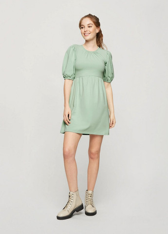 Зелена кежуал сукня кльош Miss Selfridge однотонна