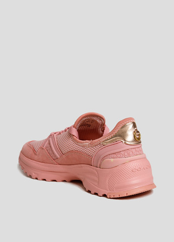 Розовые демисезонные кроссовки Coach