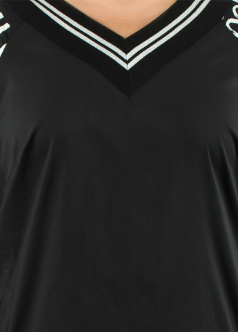 Чорна кежуал плаття, сукня Nadin з написами