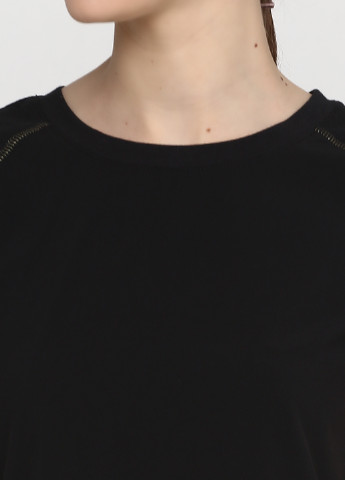 Черная летняя футболка с коротким рукавом Crivit