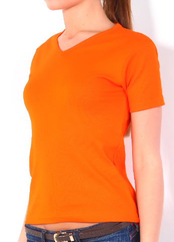 Оранжевая летняя футболка Sol's