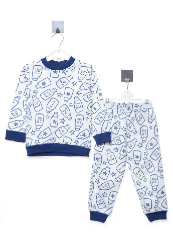 Молочная всесезон пижама (свитшот, брюки) Supermini