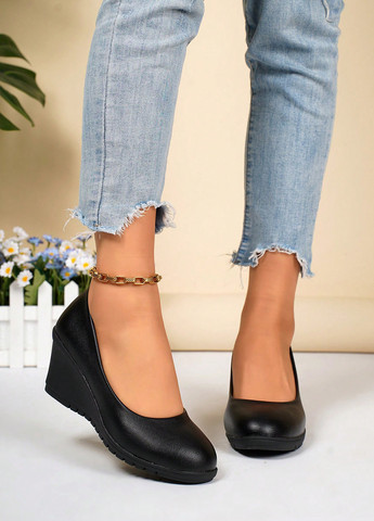 SHEIN Туфлі чорний з штучна шкіра, китай — демісезон (366071251)