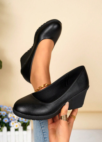 SHEIN Туфлі чорний з штучна шкіра, китай — демісезон (366071251)