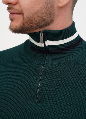 Темно-зеленый демисезонный свитер Trend Collection