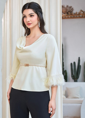 Айвір блуза з баскою SHEIN