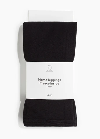 Черные демисезонные леггинсы для беременных H&M