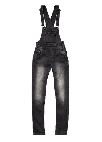 Комбінезон Vingino комбінезон-брюки однотонний чорний джинсовий бавовна