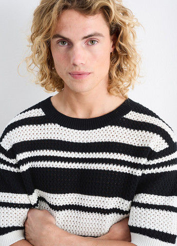 Черно-белый летний джемпер джемпер C&A