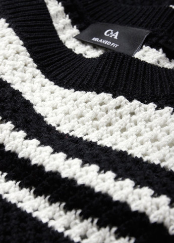 Черно-белый летний джемпер джемпер C&A