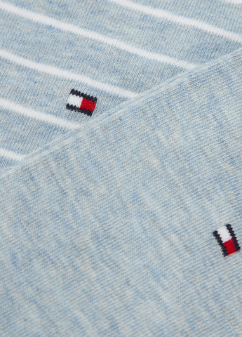 Сіро-голубі шкарпетки (2 пари) Tommy Hilfiger логотипи (346698059)