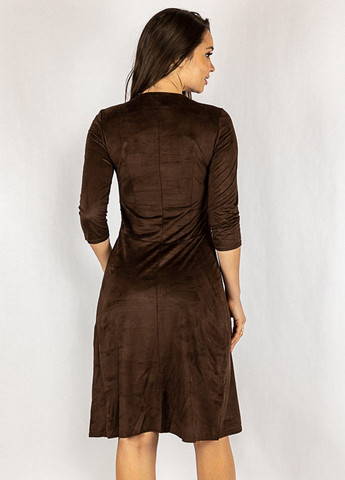 Темно-коричнева кежуал сукня Time of Style однотонна