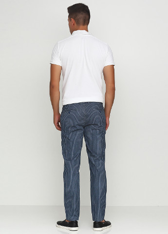Темно-синие кэжуал демисезонные прямые брюки Primark