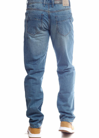 Светло-синие демисезонные со средней талией джинсы Kenvelo