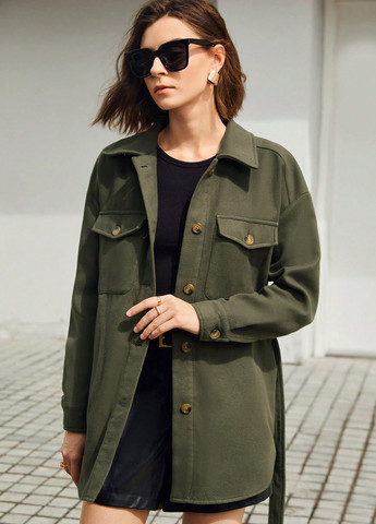 Куртка-сорочка SHEIN (316158336)