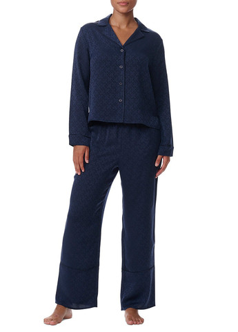 Синя всесезон піжама (сорочка, штани) кофта + брюки Tommy Hilfiger