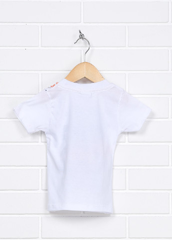 Белая летняя футболка с коротким рукавом Keskin