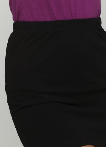 Черная кэжуал однотонная юбка 1982