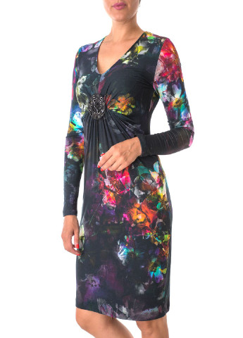 Комбінована кежуал сукня Apriori з абстрактним візерунком