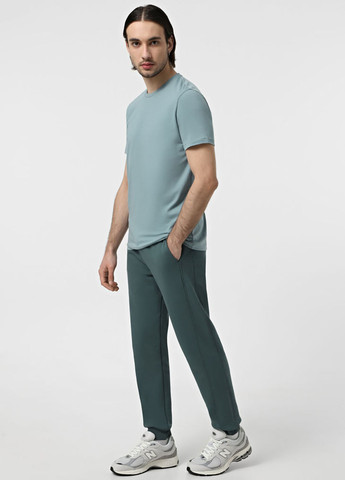 Серо-зеленые кэжуал, спортивные демисезонные джоггеры брюки Promin