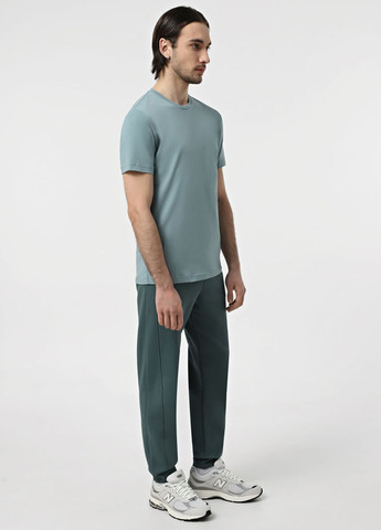 Серо-зеленые кэжуал, спортивные демисезонные джоггеры брюки Promin