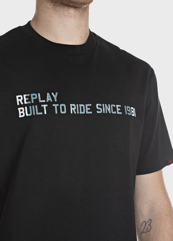 Чорна футболка Replay