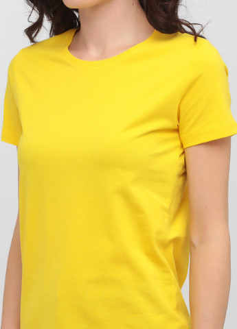 Жовта всесезон футболка жіноча з круглим коміром Stedman