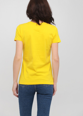 Желтая всесезон футболка женская с круглым воротником Stedman