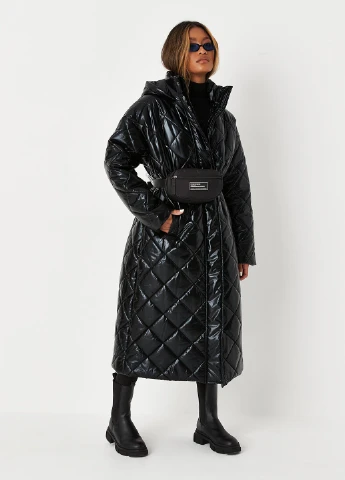 Черная зимняя куртка Missguided