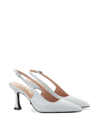 Le'BERDES Туфли слингбеки серо-голубой з натуральная кожа, украина — лето (294097580)